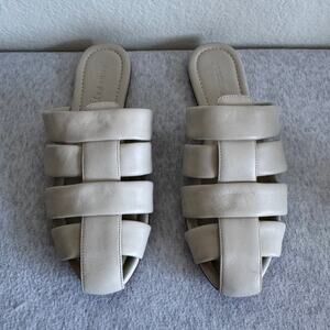 Jenni Kayne Leather Camilla Mule in Ice Size 39 (9 US)